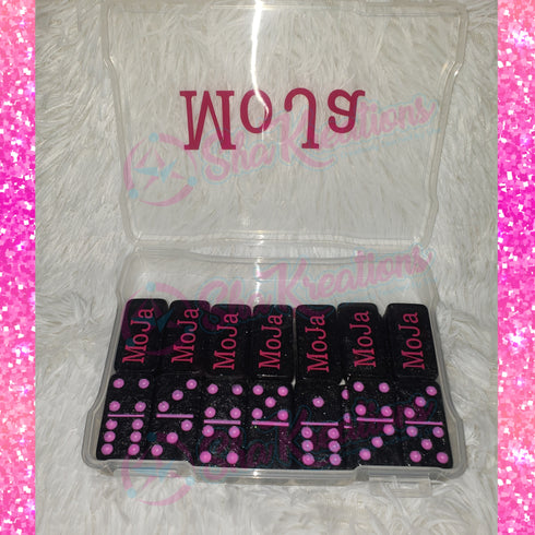 Customized Domino Set with Decals